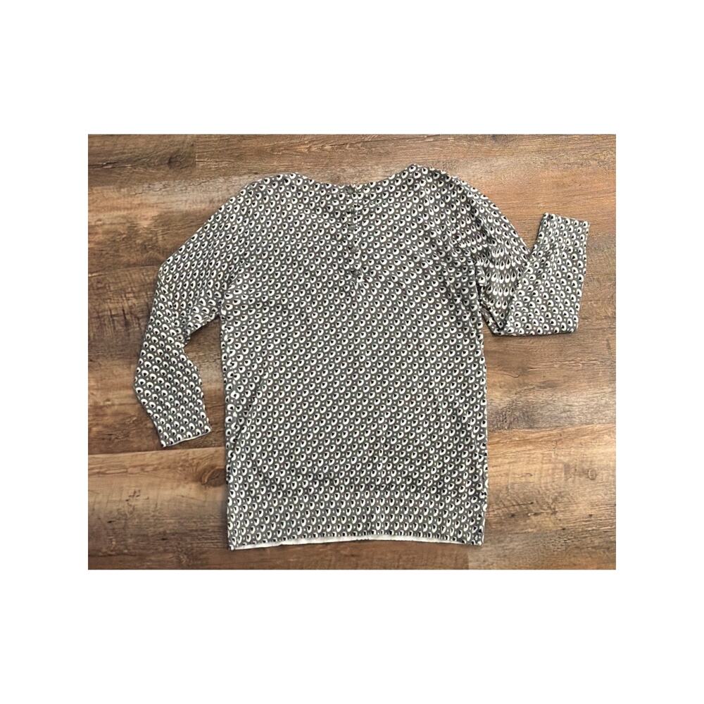 Ann Taylor Loft Button Back Patterned Lightweight… - image 5